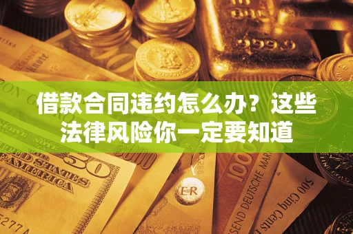 济南借款合同违约怎么办？这些法律风险你一定要知道