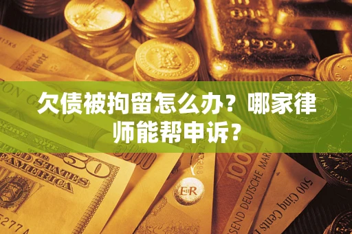 济南欠债被拘留怎么办？哪家律师能帮申诉？