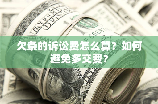 济南欠条的诉讼费怎么算？如何避免多交费？