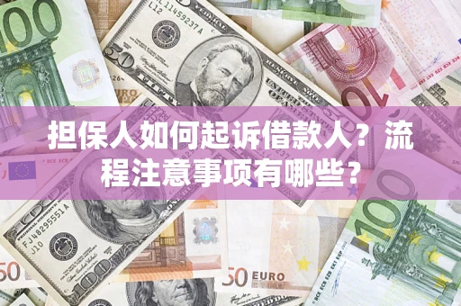 济南担保人如何起诉借款人？流程注意事项有哪些？